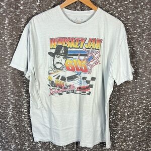 Whiskey Jam Country Music‎ Nashville TN Nascar Racing White Short Sleeve Shirt